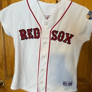 Majestic Red and White Red Sox Jersey